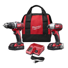 Load image into Gallery viewer, M18 18-Volt Lithium-Ion Cordless Drill Driver/Impact Driver Combo Kit (2-Tool) w/(2) 1.5Ah Batteries, Charger, Tool Bag to Build your very own private pet porch for your pets and visitor pets are safe.