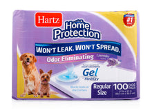 Load image into Gallery viewer, Hartz Home Protection Lavender Scent Odor-Eliminating Dog Pads, 21 in x 21 in, 100 Count