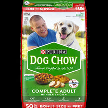 Load image into Gallery viewer, Purina Dog Chow Dry Dog Food, Complete Adult With Real Chicken, 50 lb. Bag