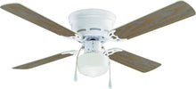 Load image into Gallery viewer, 42&quot; Mainstays Hugger Indoor Ceiling Fan with Light for your pets