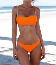 Load image into Gallery viewer, Hot Sexy Bikini Set Two Piece Swimsuit Bikinis Swimwear Women Solid Biquini Popular Female Swimming Suit Beachwear Bathing Suit